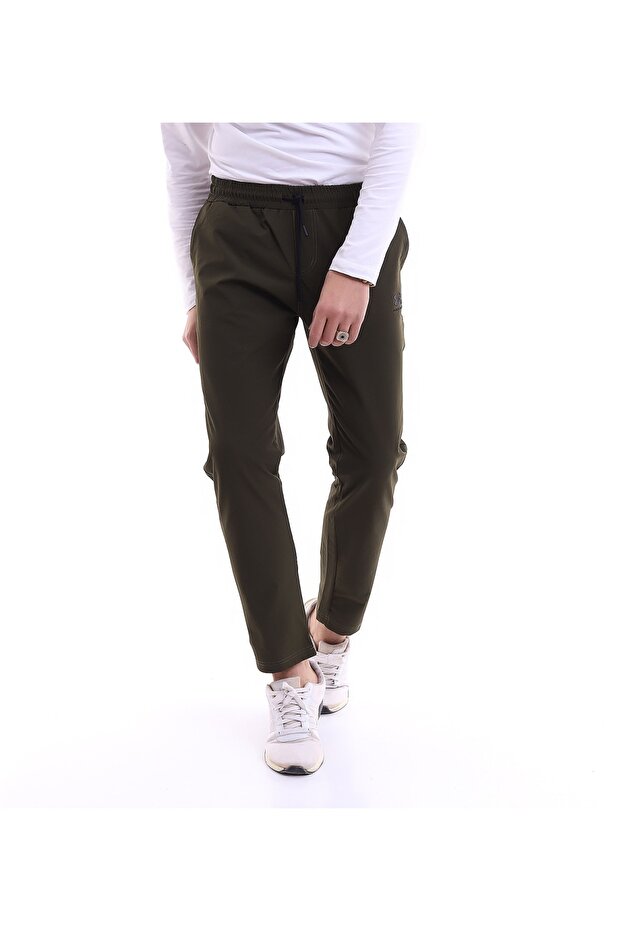 Erkek Haki Regular Fit Eşofman Altı - 3