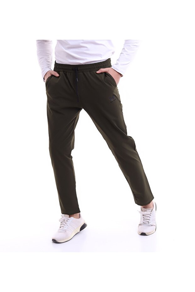 Erkek Haki Regular Fit Eşofman Altı - 4