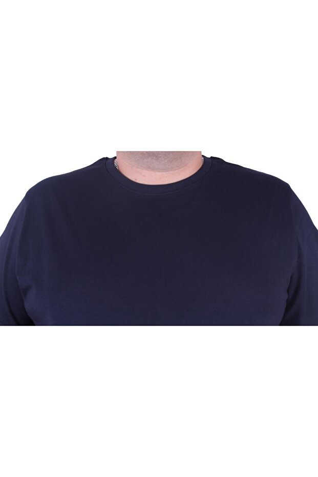Μπλουζάκι Basic Plus Size 11100 Navy Blue - 4