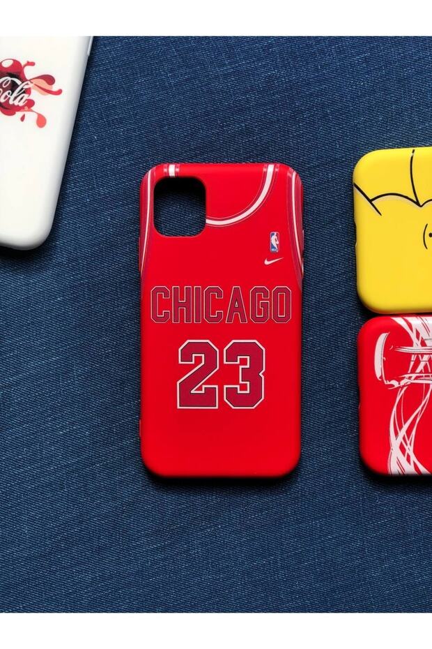iPhone 11 Camera Protected Model Pattern Chicago Basketball Inner Suede Launch Case - 1