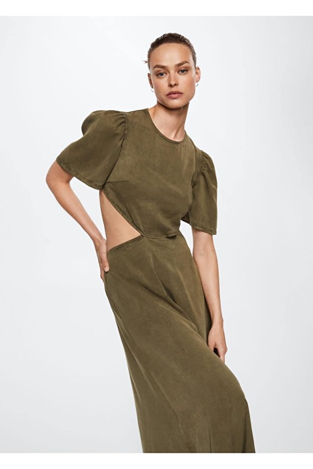 %100 Lyocell Elbise - 1