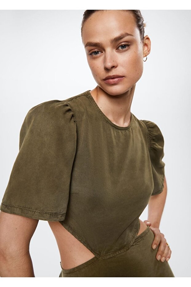 %100 Lyocell Elbise - 5