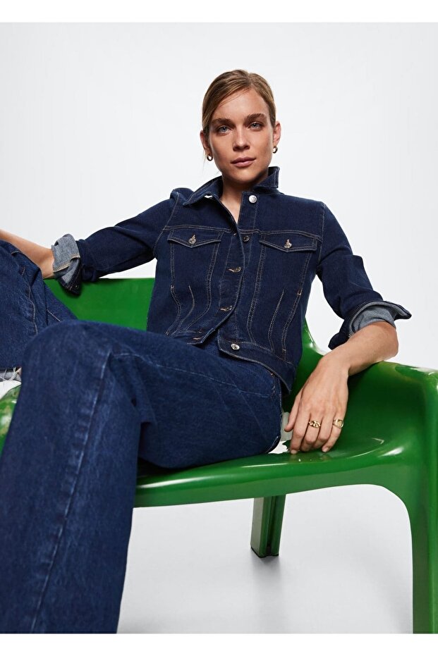 Pamuklu Denim Ceket - 5