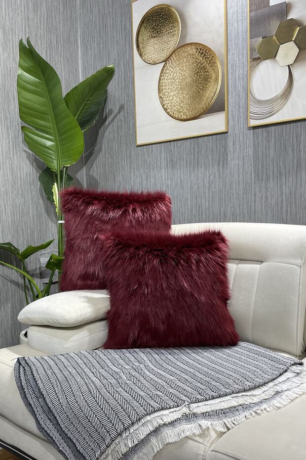 Plush Throw Pillow Cover Imported Premium Fabric - Tile