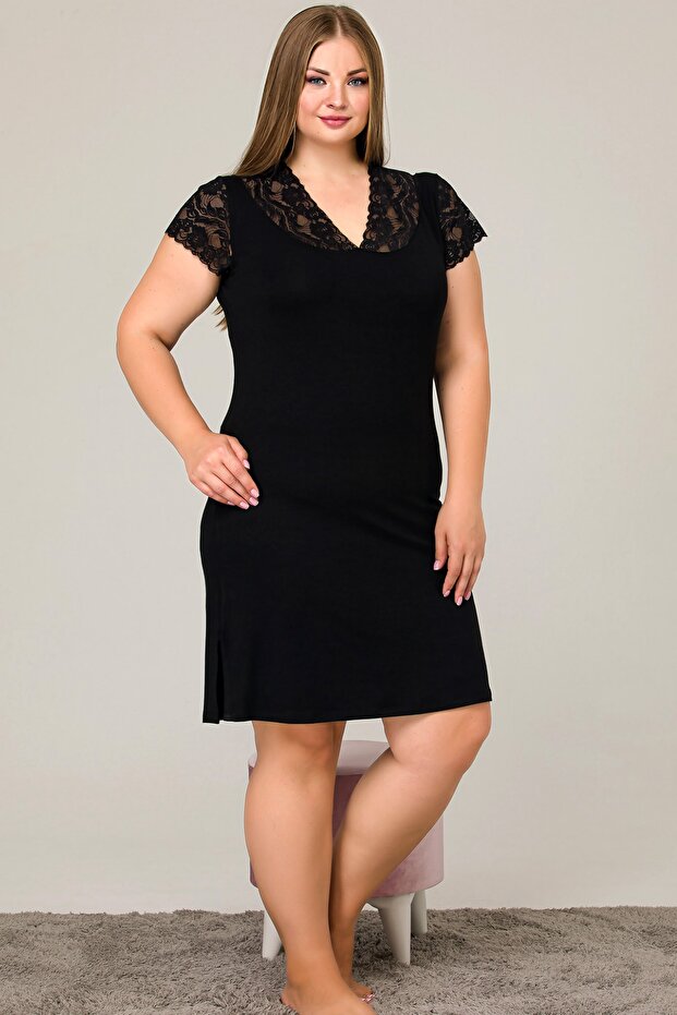ثوب نوم تونيك كبير الحجم - 8890
