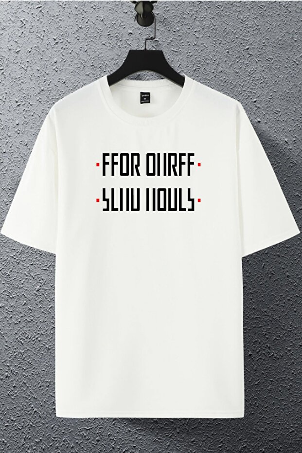 Unisex Women Men Send Nudes Folded Printed Oversize T-shirt