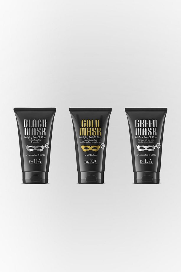 Dr. Ea Soyulabilir Siyah Maske Ve Soyulabilir Altın Maske 2'li Özel Set (75 Ml) - 3