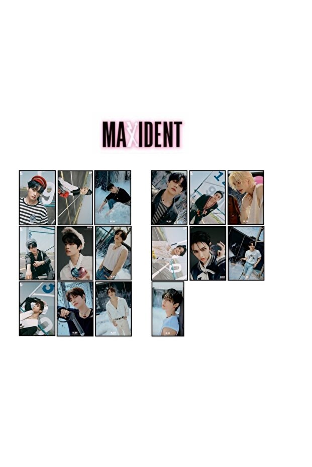 Kpop Straykids Maxident طريقة واحدة مطبوعة 16 بطاقة صور