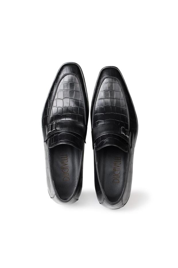 Шикарні чоловічі класичні туфлі з натуральної шкіри Мокасини Класичні туфлі Мокасини - 3