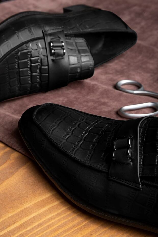 Шикарні чоловічі класичні туфлі з натуральної шкіри Мокасини Класичні туфлі Мокасини - 6