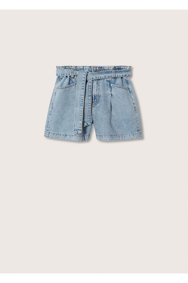 Paperbag Denim Şort - 3