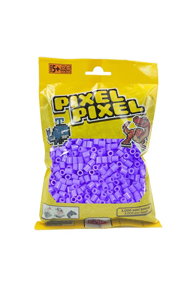 3000 Pieces Midi Beads Purple | Beads Suitable for Algorithm and Coding Logic - 1