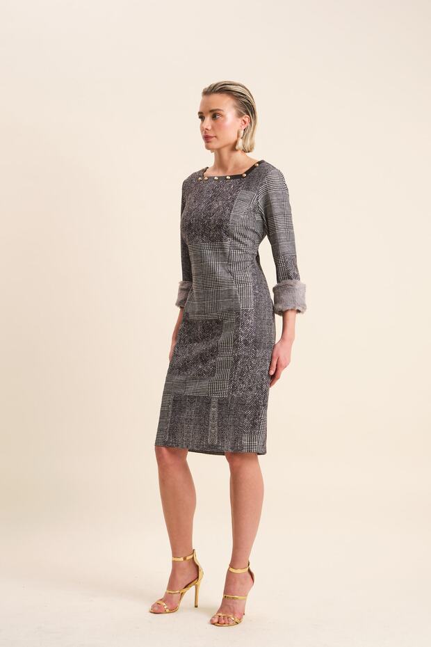 Zımba Detaylı Elbise - 2