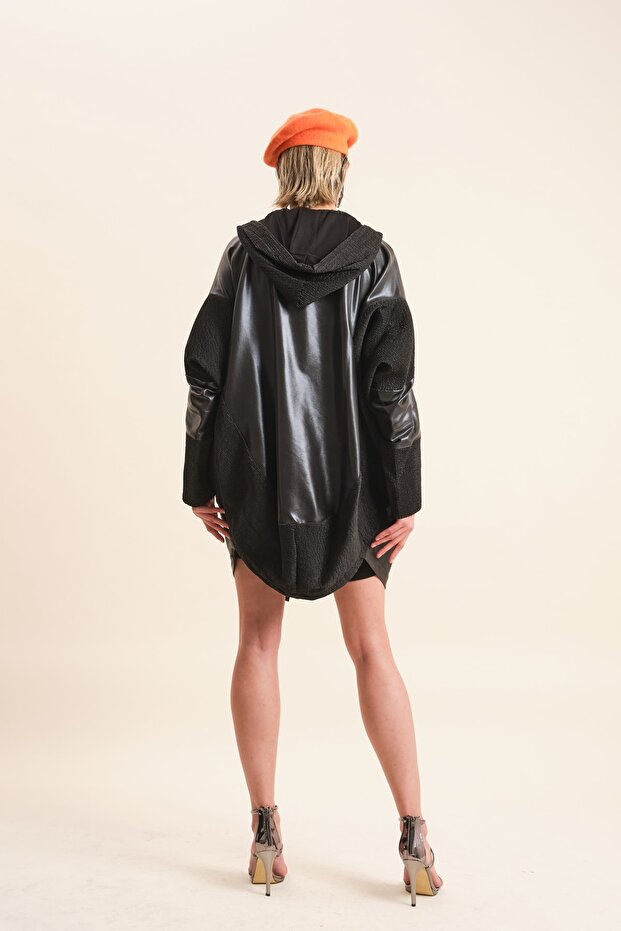 Kapüşonlu Trençkot - 8