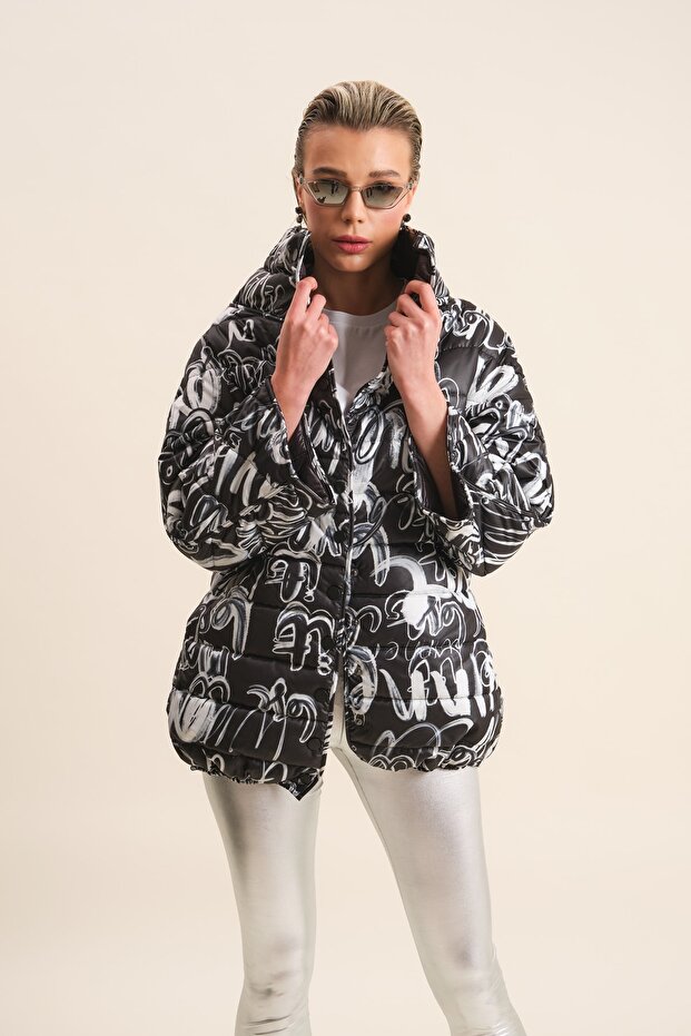 Kapitoneli Şişme Mont - 2