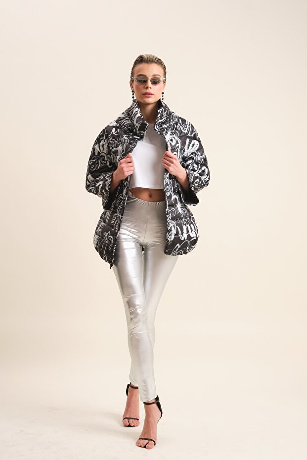 Kapitoneli Şişme Mont - 3