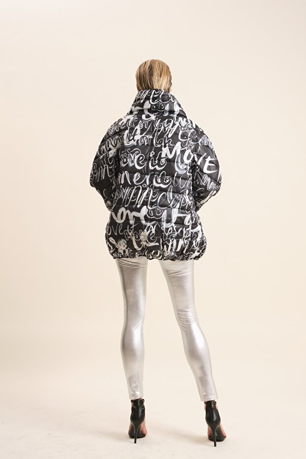 Kapitoneli Şişme Mont - 6