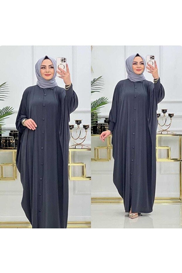 أكمام طويلة مرصعة بأزرار أمامية رائعة