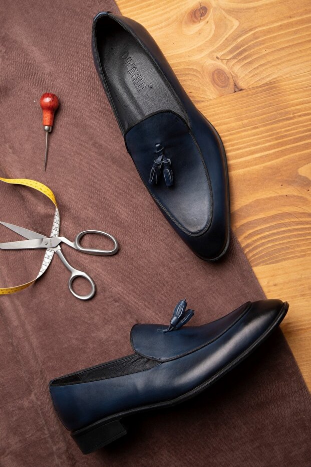 Smug Hakiki Deri Erkek Klasik Ayakkabı, Loafer Klasik Ayakkabı, Makosen Ayakkabı - 4