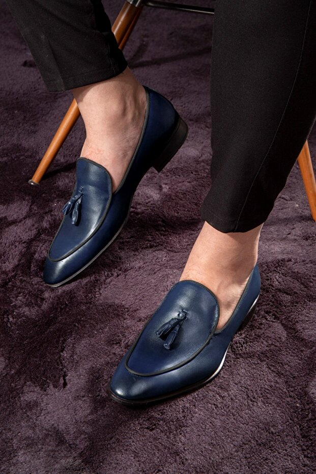 Smug Hakiki Deri Erkek Klasik Ayakkabı, Loafer Klasik Ayakkabı, Makosen Ayakkabı - 6