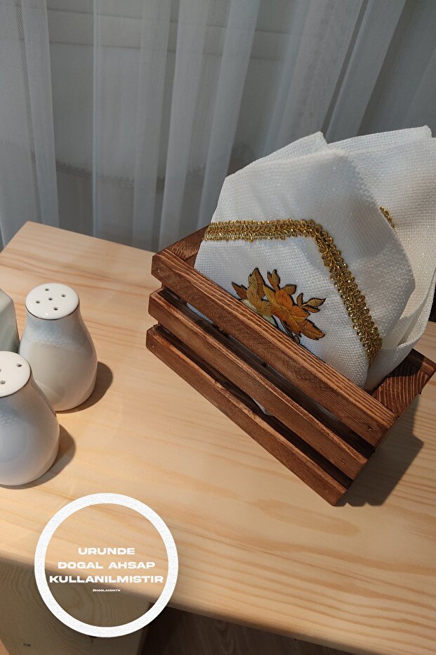 Peçetelik, Ahşap Peçetelik, Sofra Mutfak Peçetelik - 3