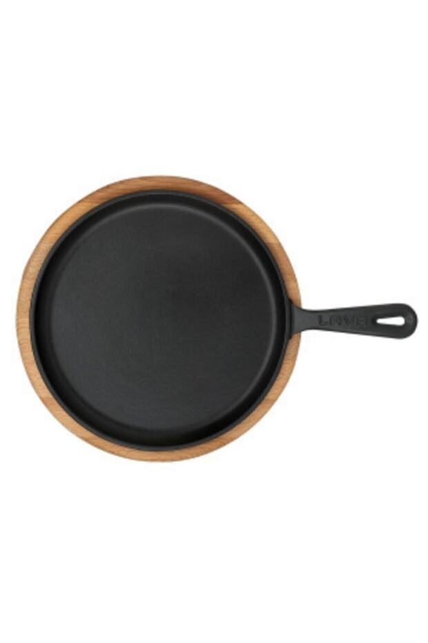 Döküm Demir Krep, Pizza, Pankek Tavasıahşap Altlıklı Ø 26 Cm - 2