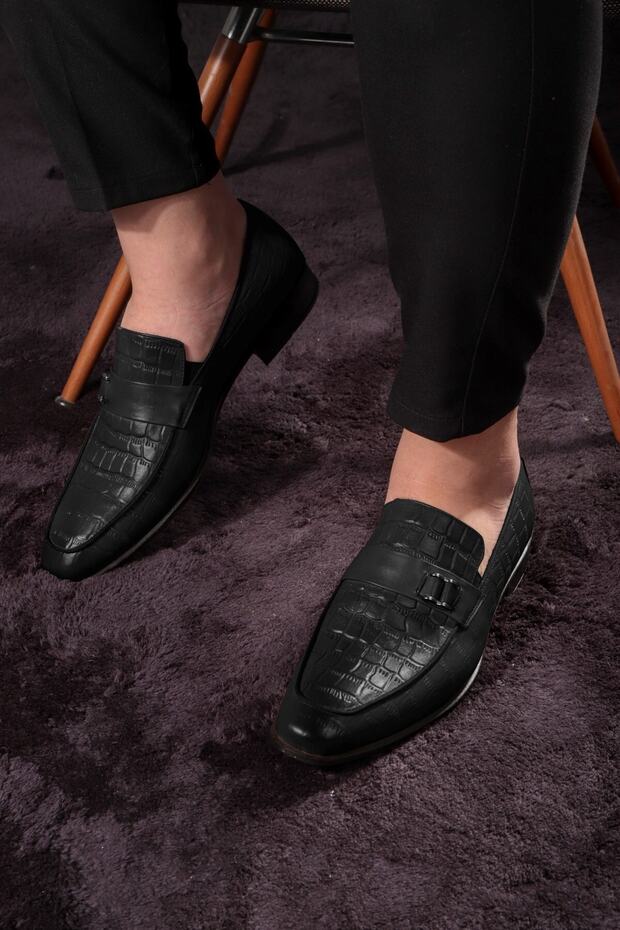 Шикарні чоловічі класичні туфлі з натуральної шкіри Мокасини Класичні туфлі Мокасини - 7