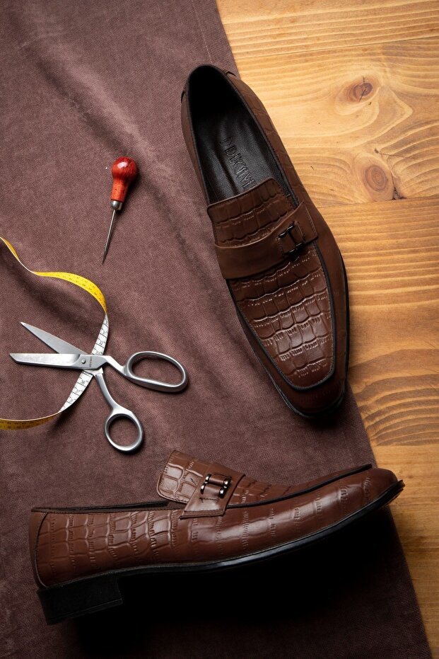 Шикарні чоловічі класичні туфлі з натуральної шкіри Мокасини Класичні туфлі Мокасини - 5