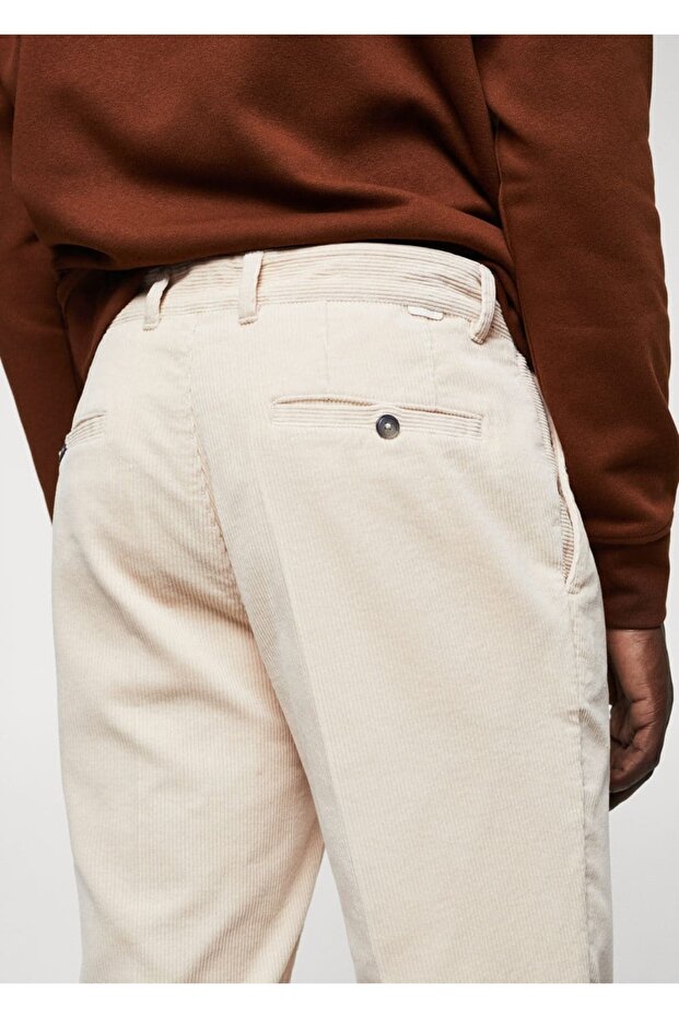 Fitilli Kadife Pilili Pantolon - 7