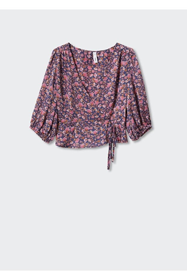 Çiçek Desenli Bluz - 3