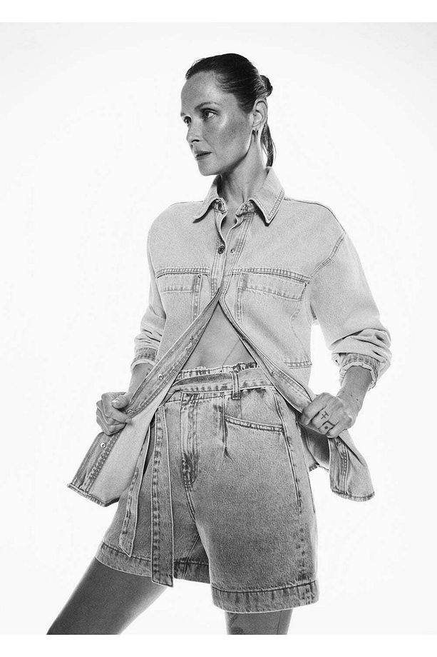 Paperbag Denim Şort - 5
