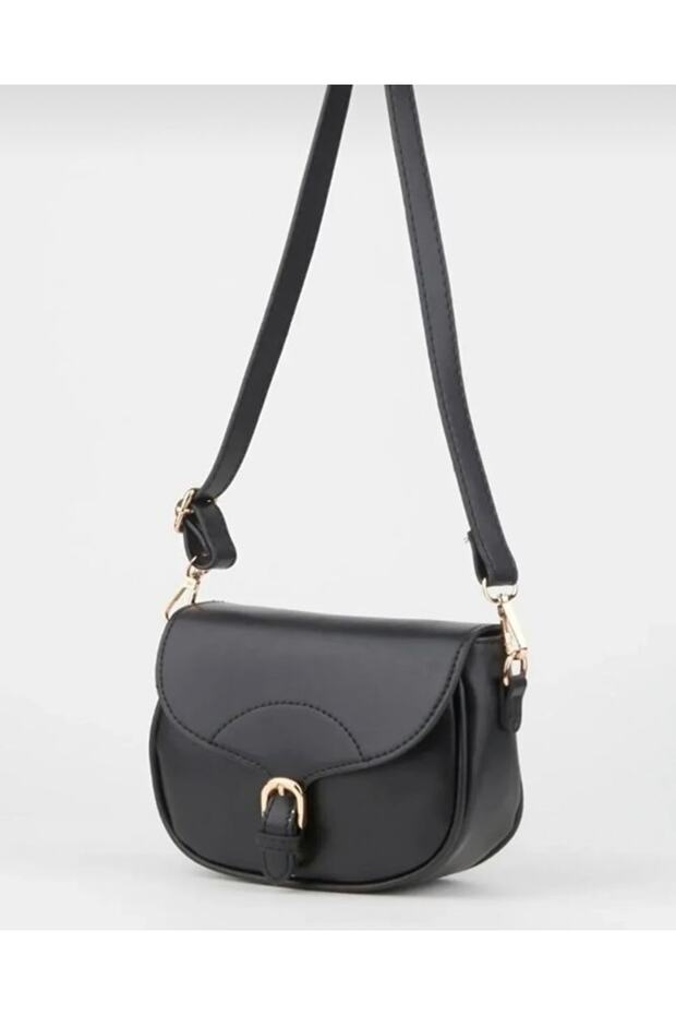 Women's Small Size Simple and Stylish Snap Closure Cross Shoulder Bag