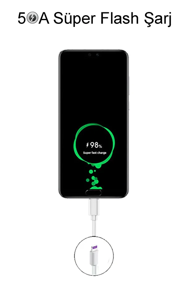 Apple Iphone 5 Amper Süper Flash Hızlı Şarj Ve Data Kablosu 1 Metre - 4
