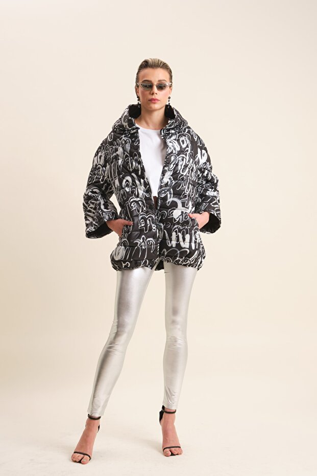 Kapitoneli Şişme Mont - 1