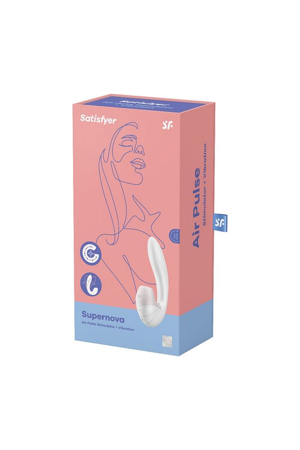 Supernova Old White Klitoris Emici Güçlü Titreşimli Air Pulse Vibratör - 3