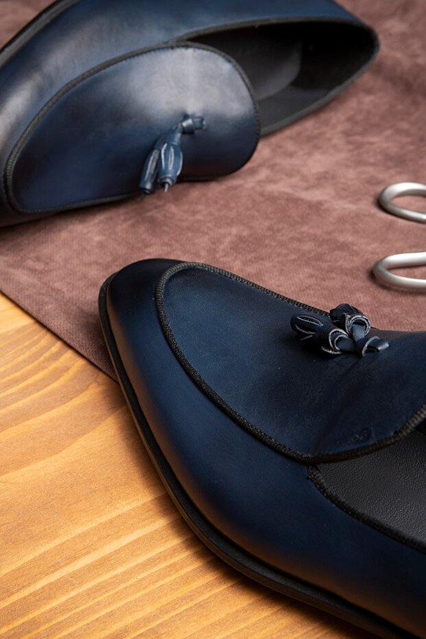 Smug Hakiki Deri Erkek Klasik Ayakkabı, Loafer Klasik Ayakkabı, Makosen Ayakkabı - 5