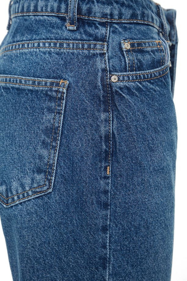 Mavi Yüksek Bel Mom Jeans TWOSS23JE00085 - 7