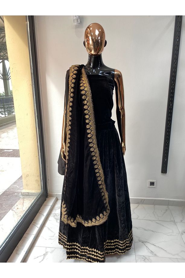 Kına Elbisesi Hint Elbisesi  Kaftan Lehenga - 1