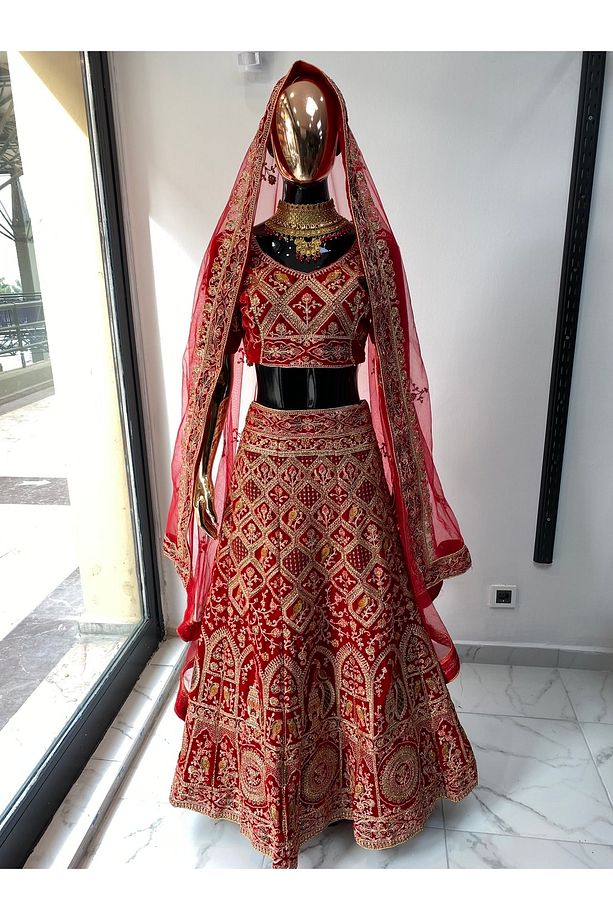 Kına Elbisesi - Hint Elbisesi - Kaftan - Lehenga - 1