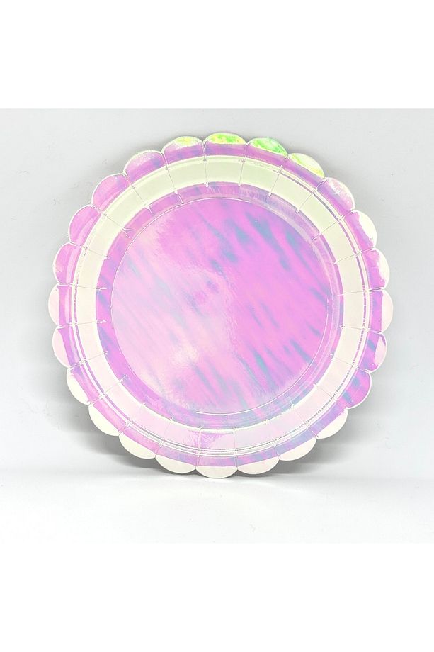 Makaron Hologram Karton Parti Tabak 8 Adet-18cm - 2