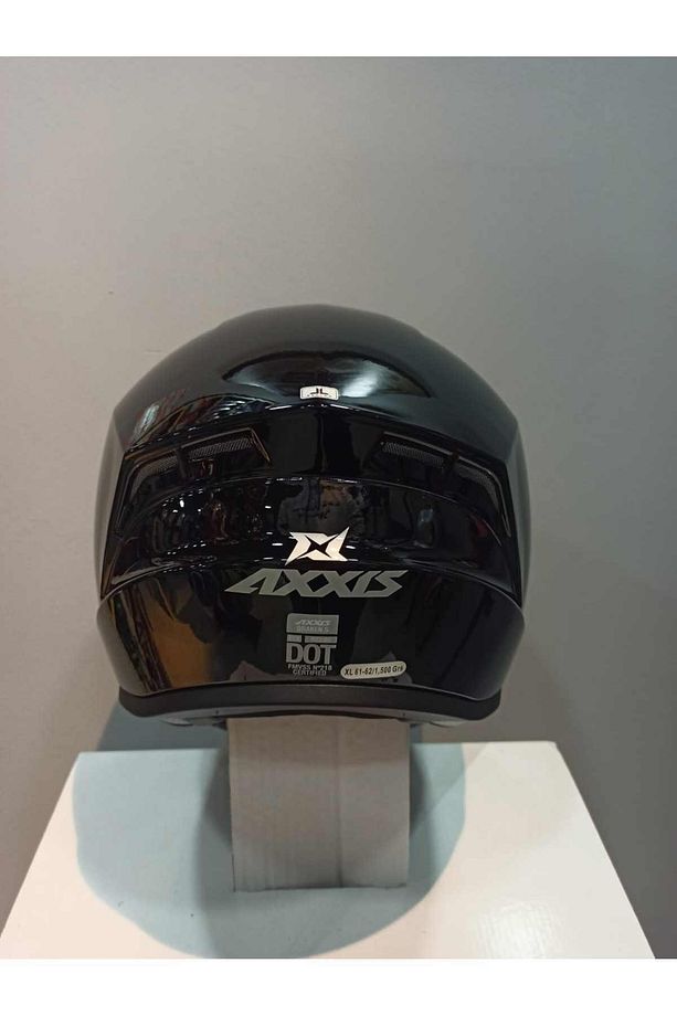 Draken Solid Parlak Siyah Full Face Kask - 2