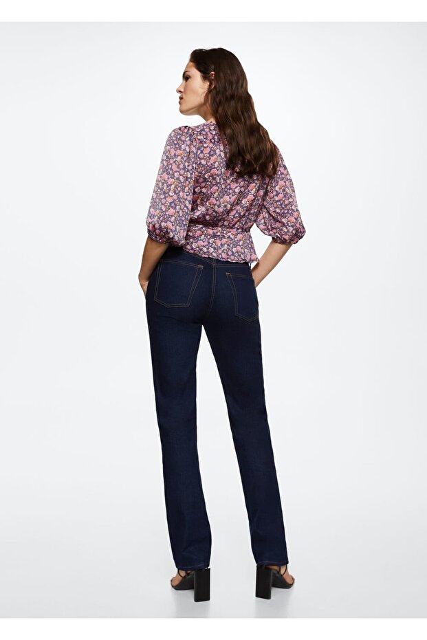 Çiçek Desenli Bluz - 4