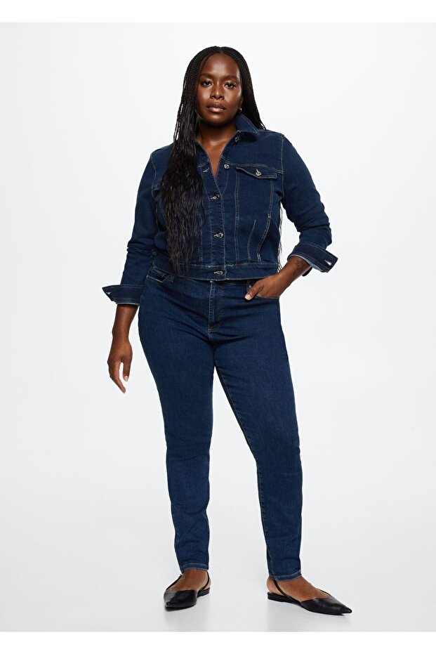 Pamuklu Denim Ceket - 8