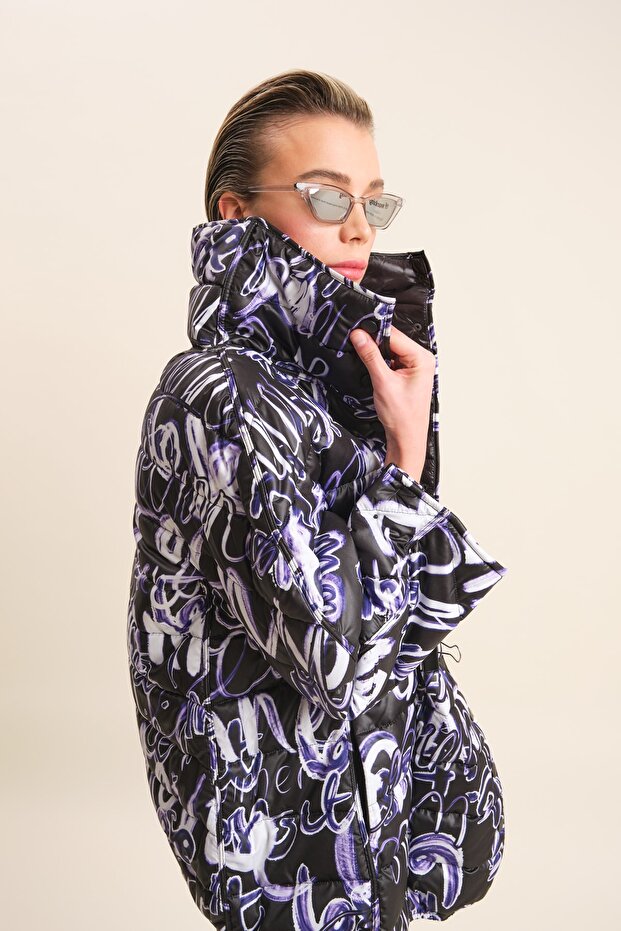 Kapitoneli Şişme Mont - 2