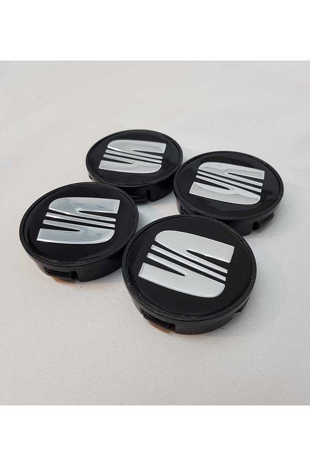 Jant Göbeği 55/52 52mm Yuva 4'lü Set Siyah - 1