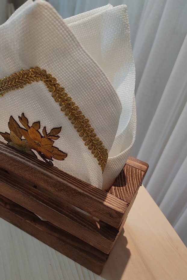 Peçetelik, Ahşap Peçetelik, Sofra Mutfak Peçetelik - 5