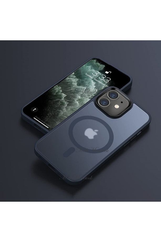 Iphone 11 Kılıf Mat Magsafe Wireless Şarj Destekli Hassas Butonlu Soft Mat Kenarlı Buzlu Çerçeveli - 1