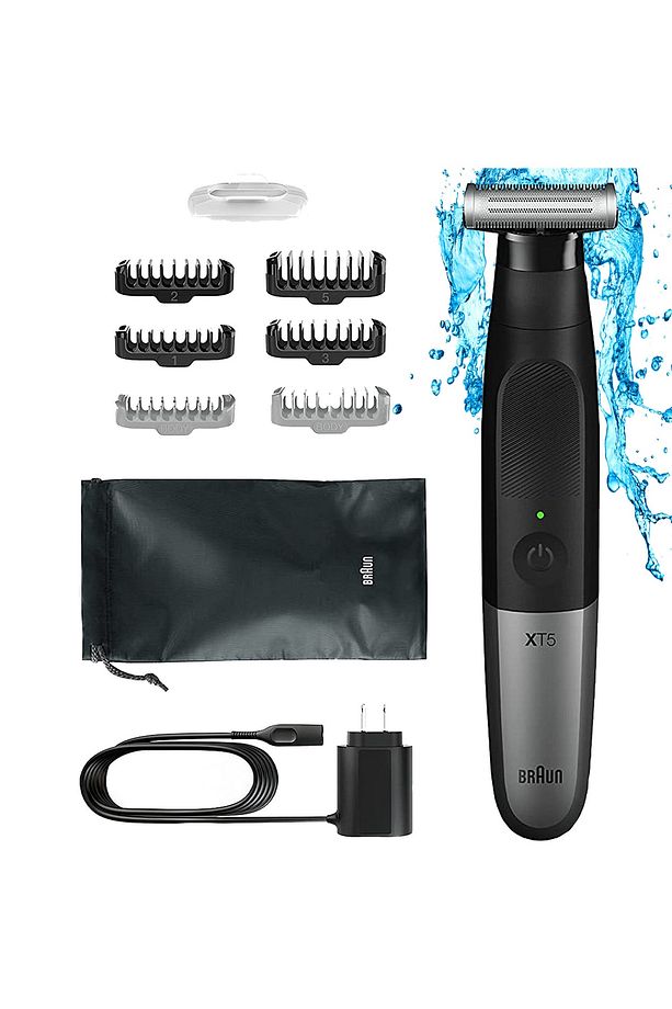 X 4d Kaymaz Başlıklı Sakal Kesme Düzeltme Ve Vücut Tıraş Makinesi 2in1 Islak Kuru Kullanım - 3