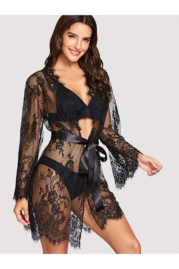 Elissa Lace Dressing Gown