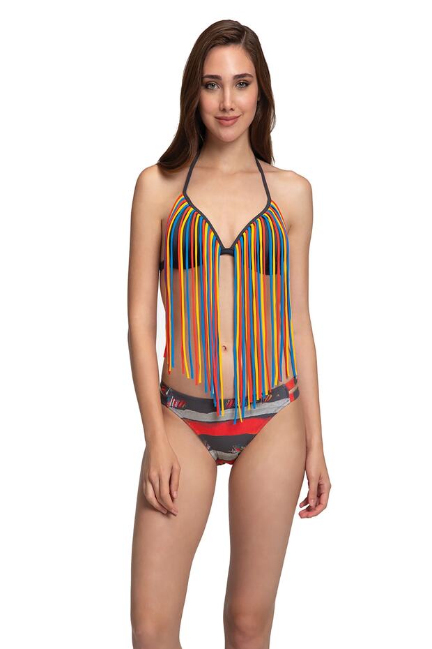 Anthracite Triangle Bikini Set